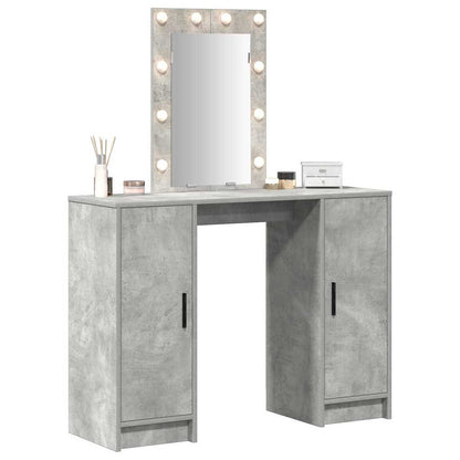 Dressing Table Light Grey 102 x 33 x 135 cm Engineered Wood