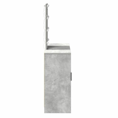 Dressing Table Light Grey 102 x 33 x 135 cm Engineered Wood