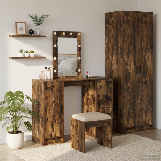 Dressing Table Brown 102 x 33 x 135 cm Engineered Wood