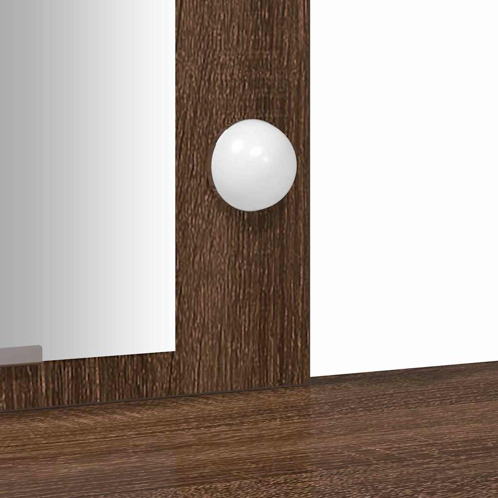Dressing Table Brown 102 x 33 x 135 cm Engineered Wood