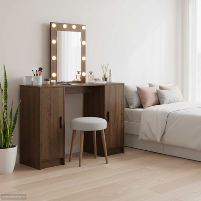 Dressing Table Brown 102 x 33 x 135 cm Engineered Wood