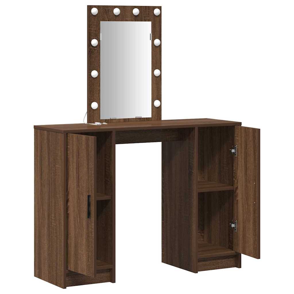 Dressing Table Brown 102 x 33 x 135 cm Engineered Wood