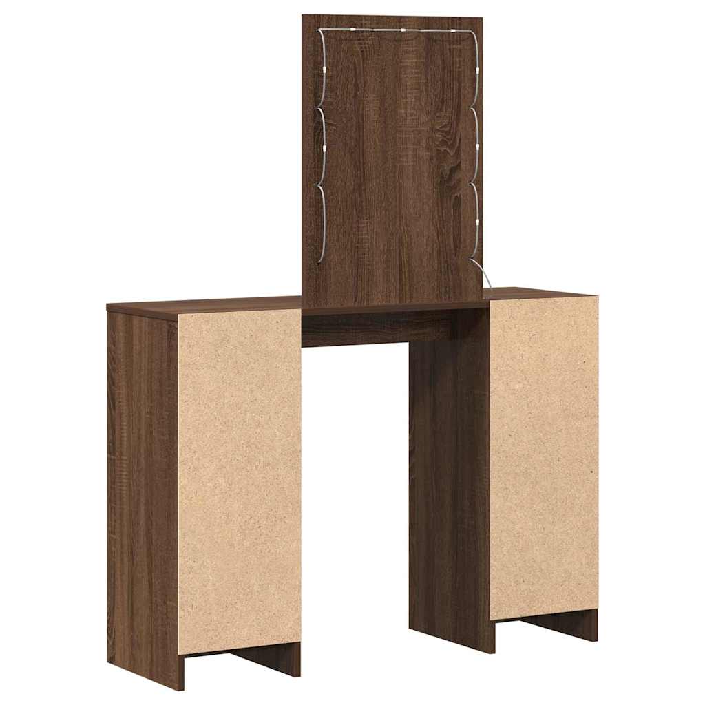 Dressing Table Brown 102 x 33 x 135 cm Engineered Wood