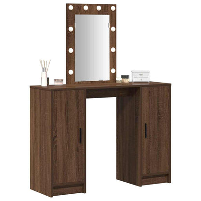 Dressing Table Brown 102 x 33 x 135 cm Engineered Wood