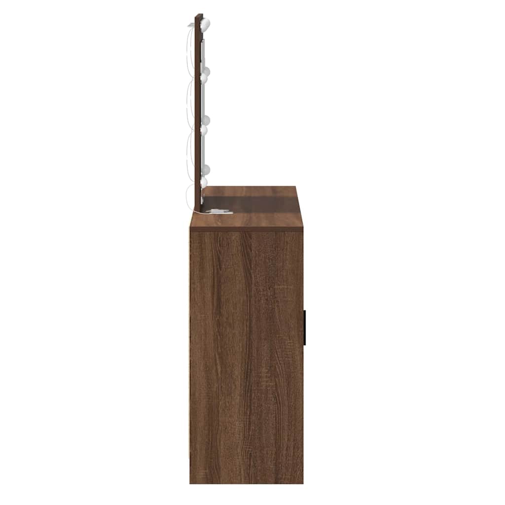 Dressing Table Brown 102 x 33 x 135 cm Engineered Wood