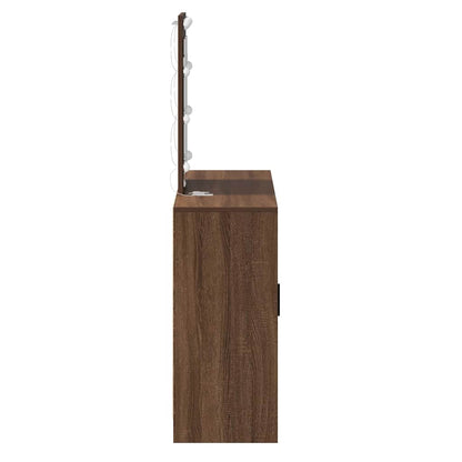 Dressing Table Brown 102 x 33 x 135 cm Engineered Wood