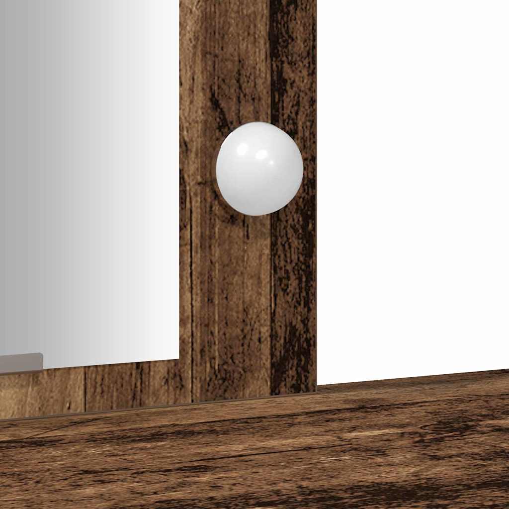 Dressing Table Brown 102 x 33 x 135 cm Engineered Wood