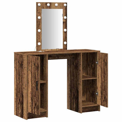 Dressing Table Brown 102 x 33 x 135 cm Engineered Wood