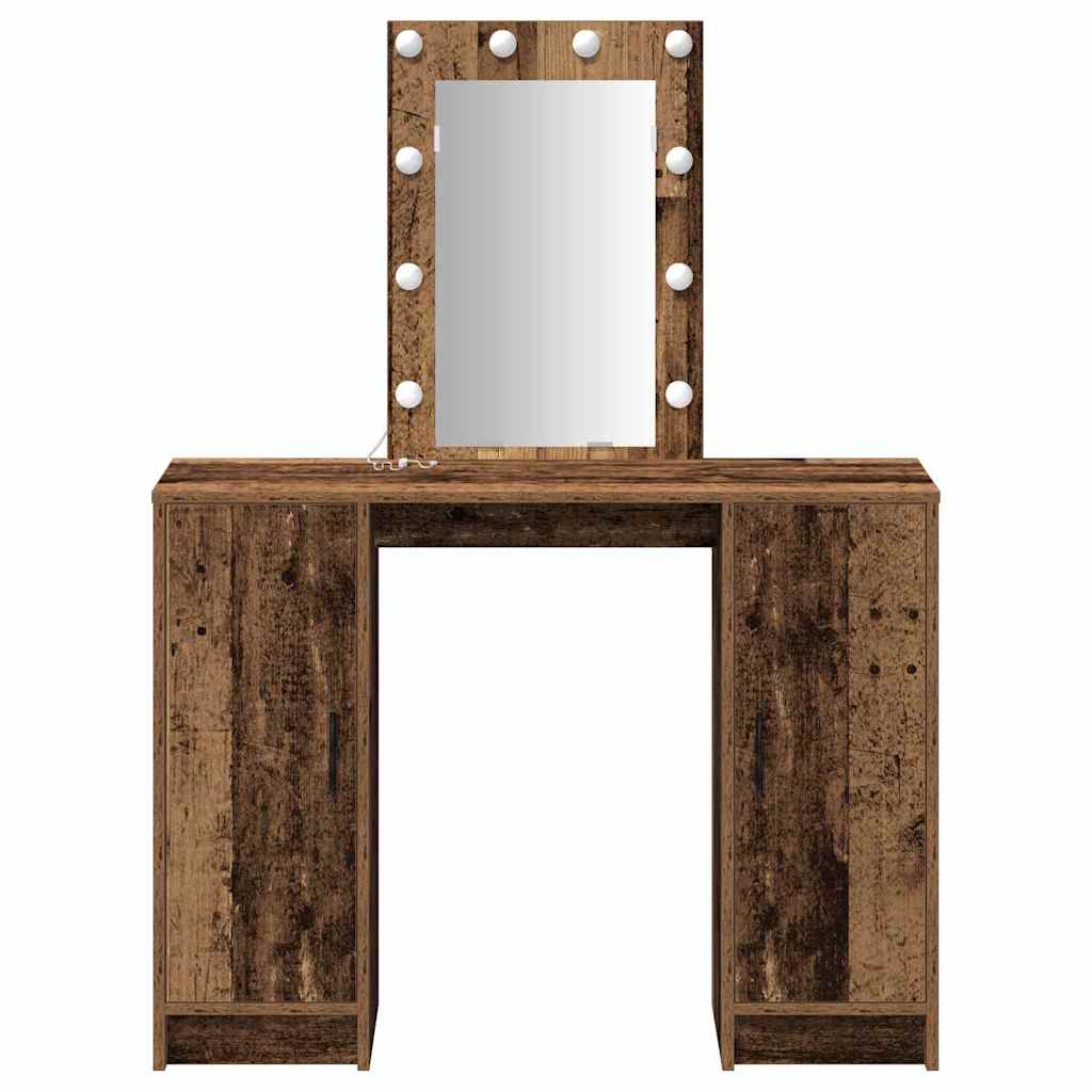 Dressing Table Brown 102 x 33 x 135 cm Engineered Wood
