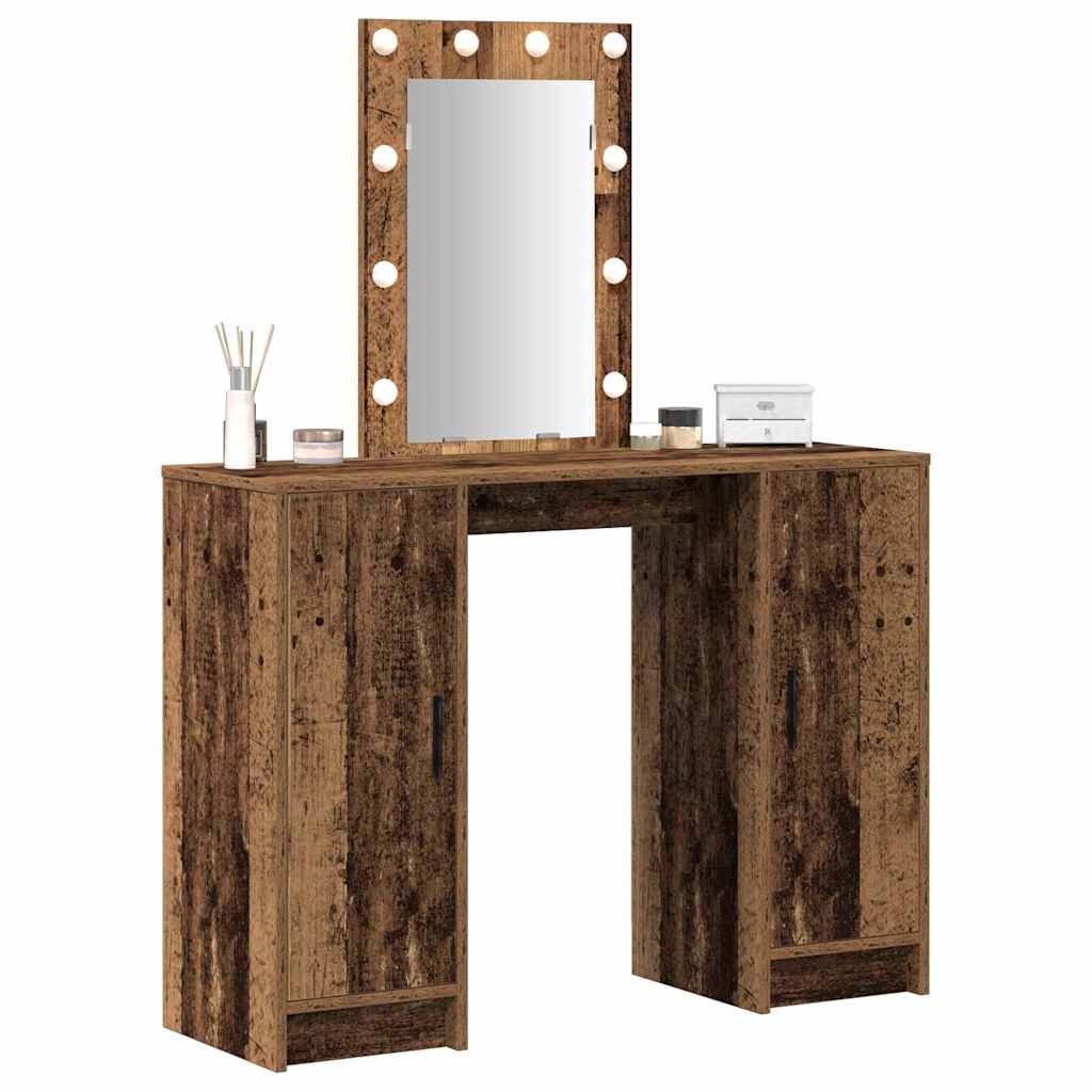 Dressing Table Brown 102 x 33 x 135 cm Engineered Wood