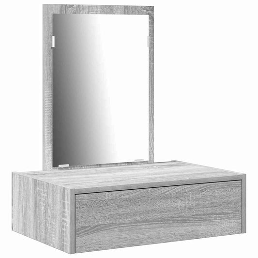 Dressing Table with Drawer Grey 60 x 40 x 70 cm Engineered Wood