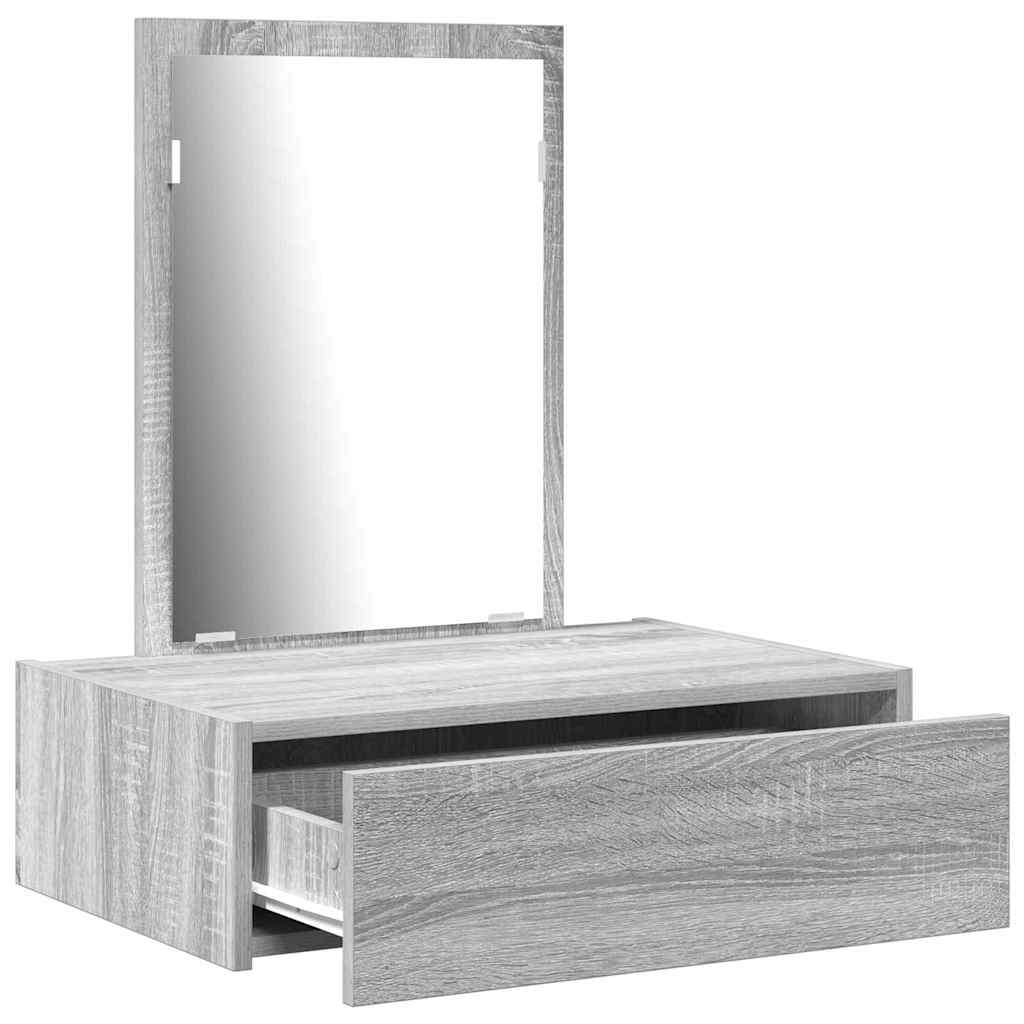 Dressing Table with Drawer Grey 60 x 40 x 70 cm Engineered Wood