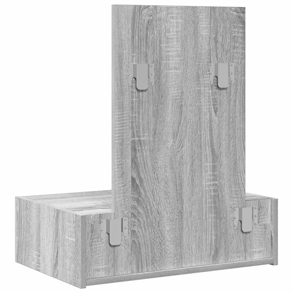 Dressing Table with Drawer Grey 60 x 40 x 70 cm Engineered Wood
