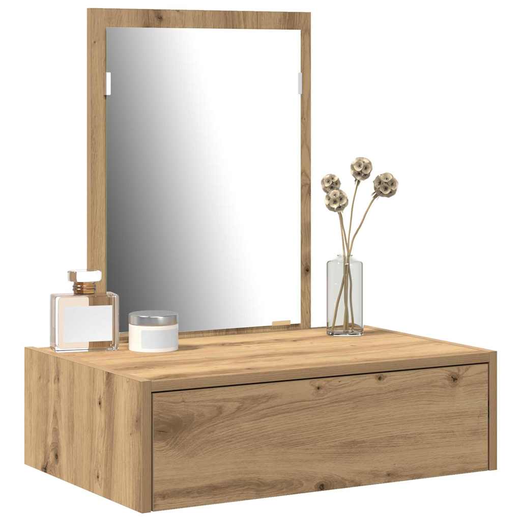 Dressing Table Brown 60 x 40 x 70 cm Engineered Wood