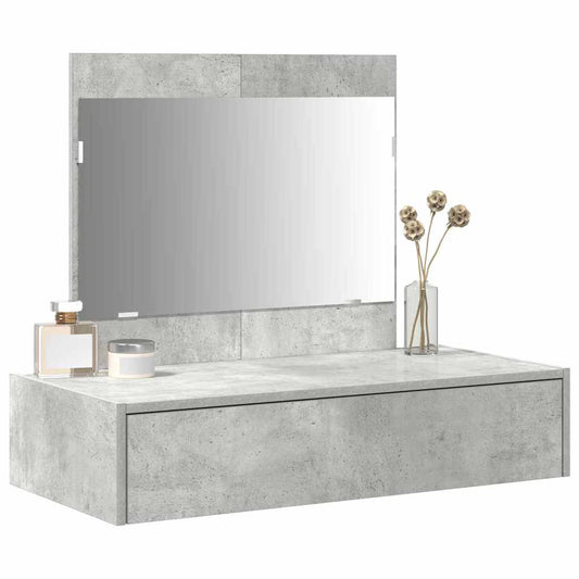 Dressing Table with Drawer Grey 83 x 40 x 70 cm Engineered Wood