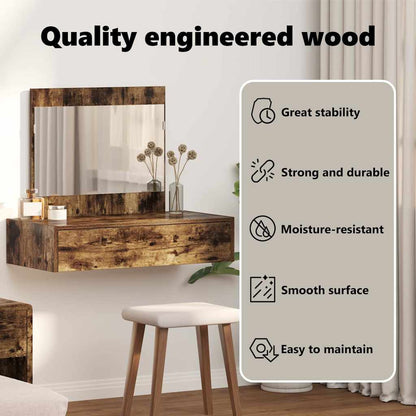 Dressing Table Brown 83 x 40 x 70 cm Engineered Wood