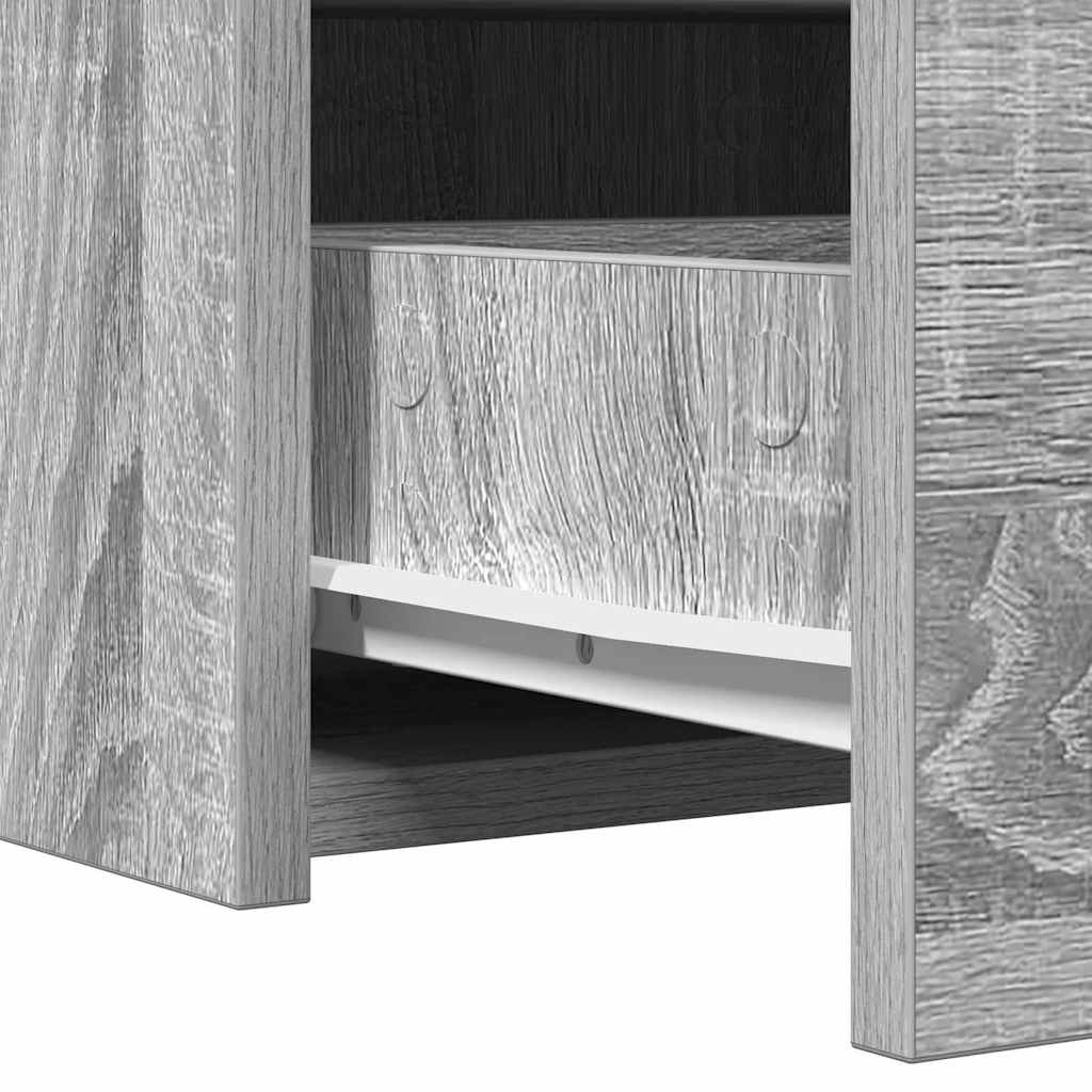 Dressing Table with Drawer Grey 83 x 40 x 70 cm Engineered Wood