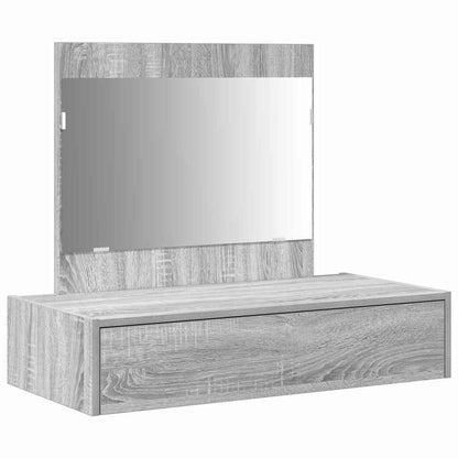 Dressing Table with Drawer Grey 83 x 40 x 70 cm Engineered Wood