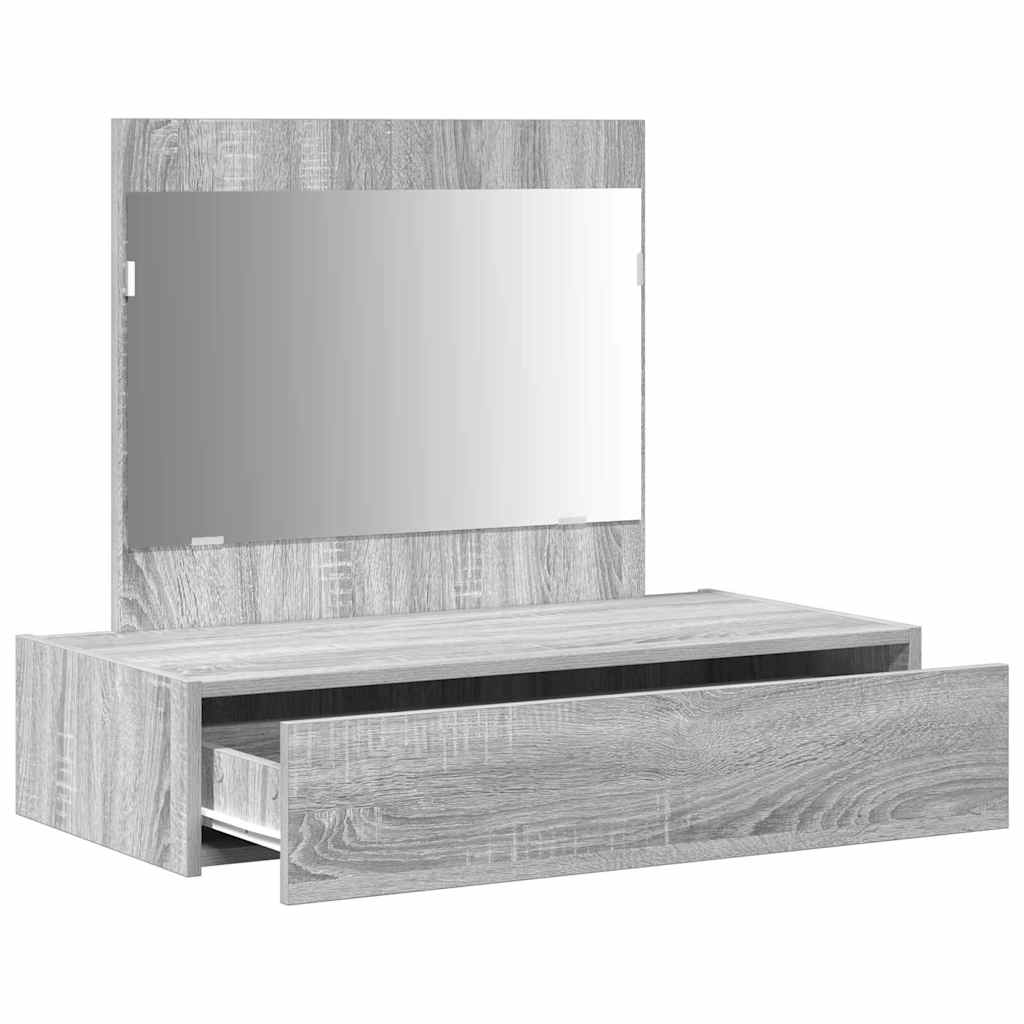 Dressing Table with Drawer Grey 83 x 40 x 70 cm Engineered Wood