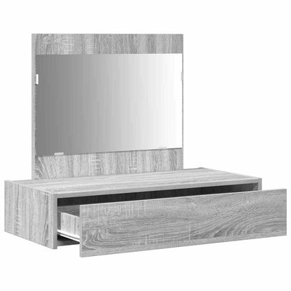 Dressing Table with Drawer Grey 83 x 40 x 70 cm Engineered Wood