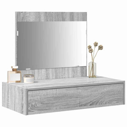 Dressing Table with Drawer Grey 83 x 40 x 70 cm Engineered Wood