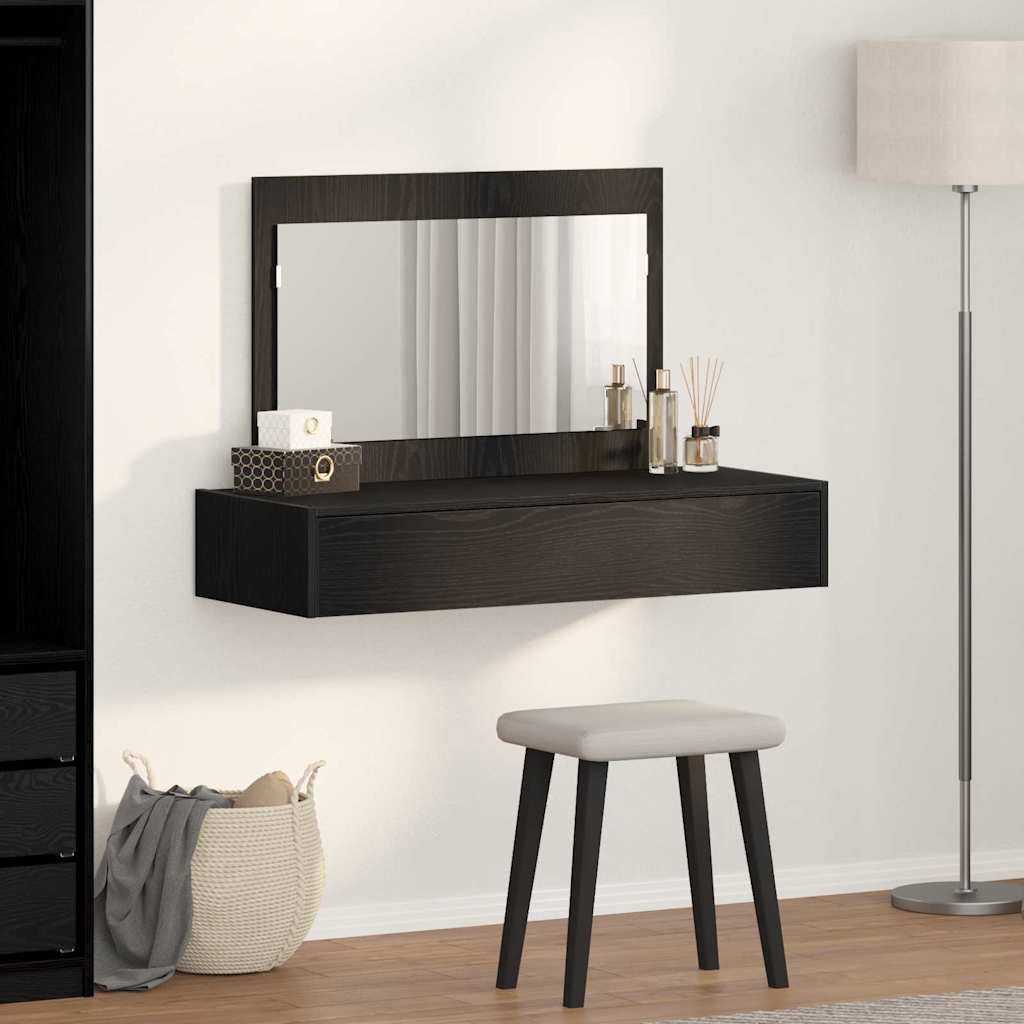 Dressing Table Black 100 x 40 x 70 cm Engineered Wood