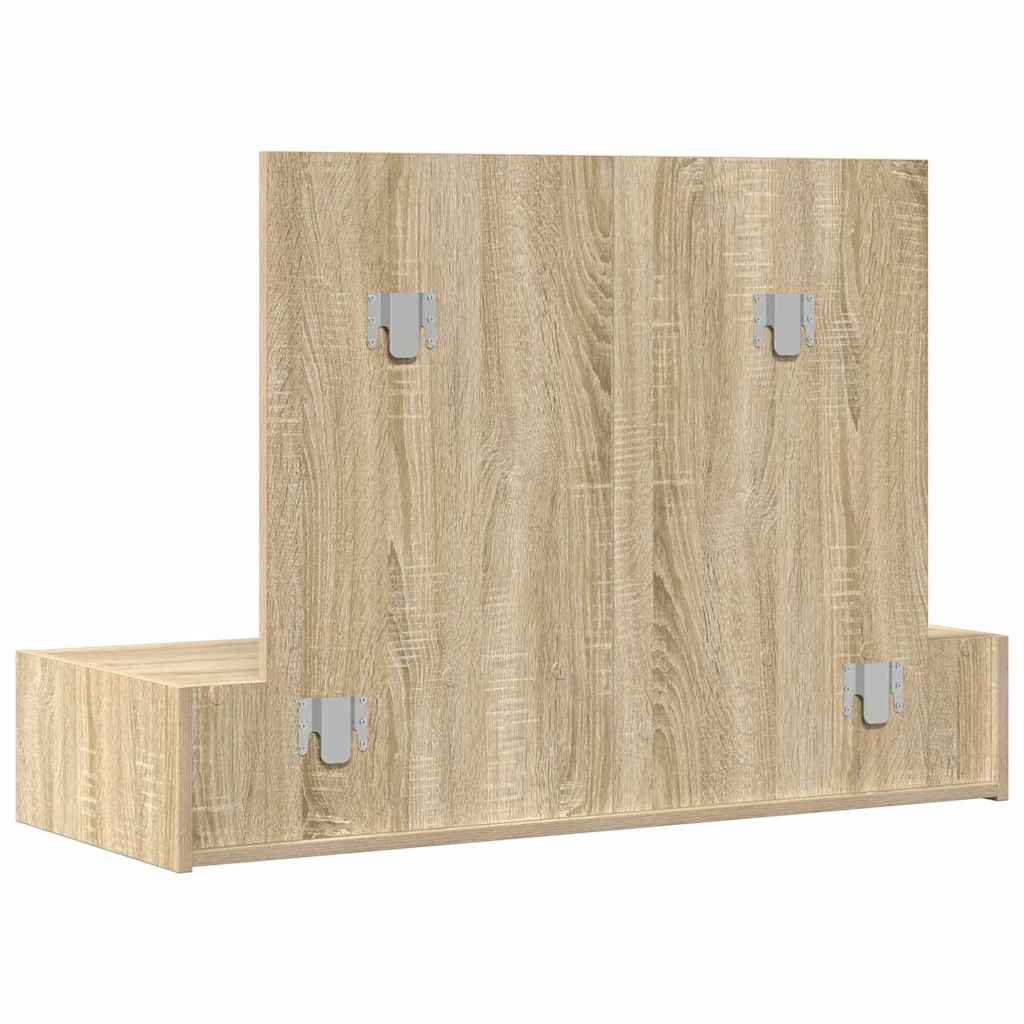 Dressing Table Brown 100 x 40 x 70 cm Engineered Wood