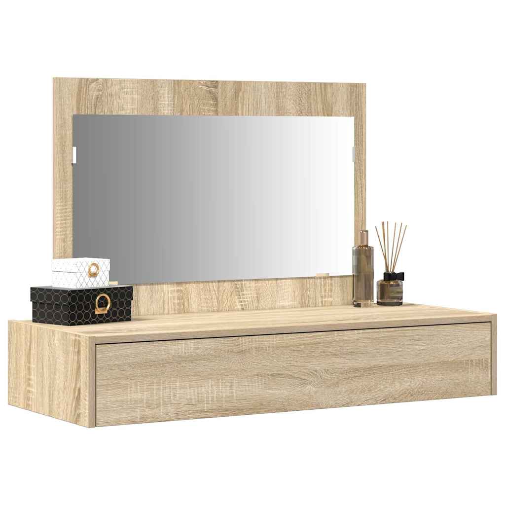 Dressing Table Brown 100 x 40 x 70 cm Engineered Wood