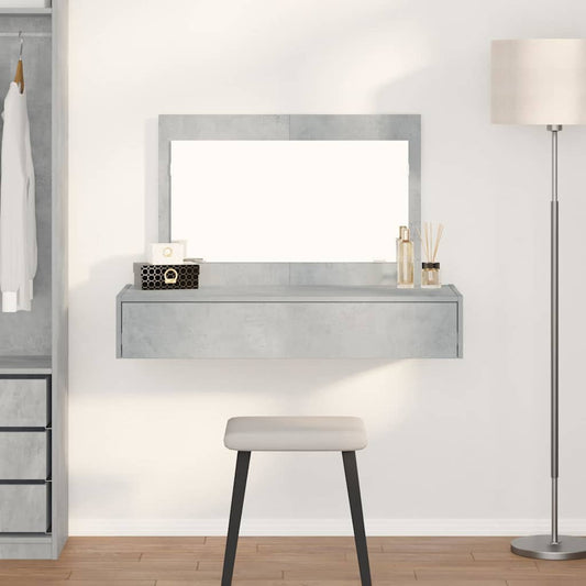 Dressing Table Grey 100 x 40 x 70 cm Engineered Wood
