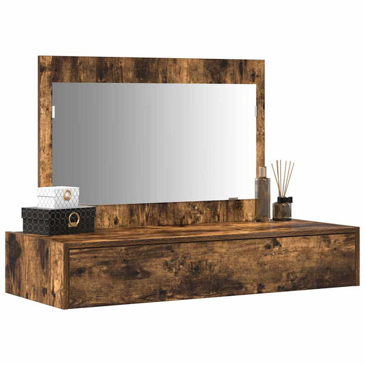 Dressing Table Brown 100 x 40 x 70 cm Engineered Wood