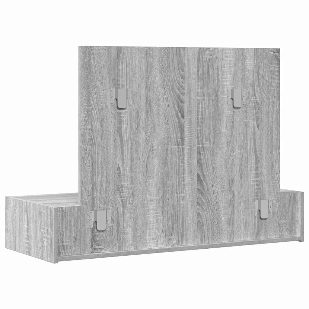 Dressing Table Grey 100 x 40 x 70 cm Engineered Wood