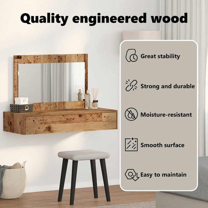 Dressing Table Brown 100 x 40 x 70 cm Engineered Wood