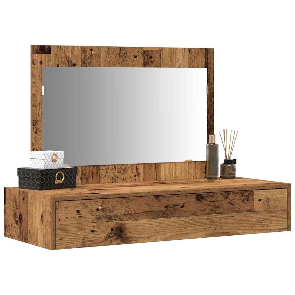 Dressing Table Brown 100 x 40 x 70 cm Engineered Wood