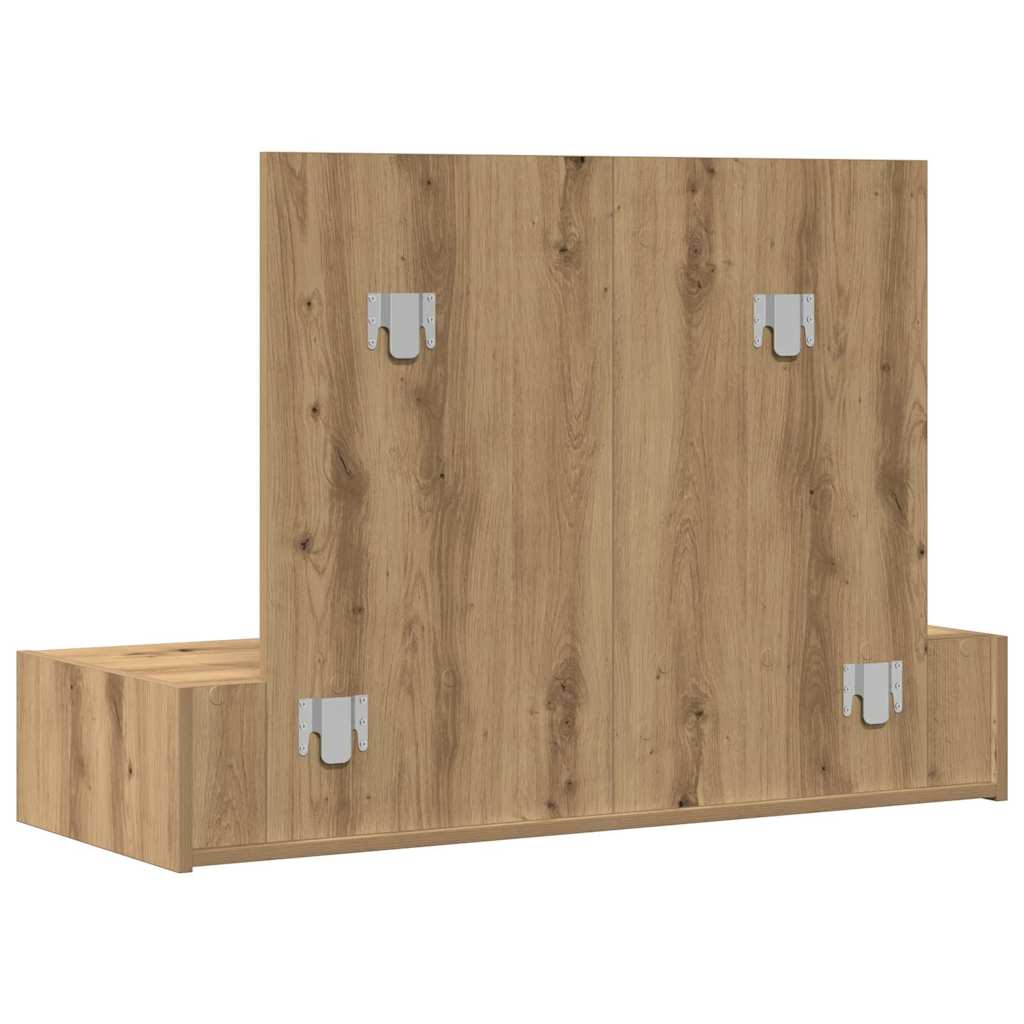 Dressing Table Brown 100 x 40 x 70 cm Engineered Wood