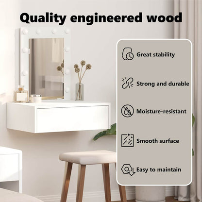 Dressing Table White 60 x 40 x 70 cm Engineered Wood