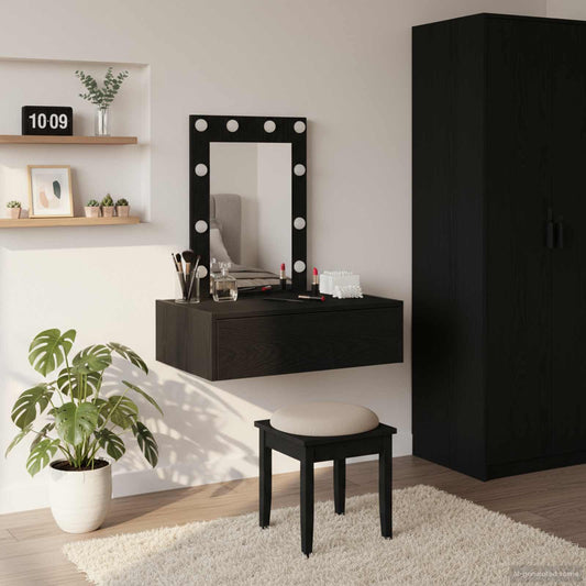 Dressing Table Black 60 x 40 x 70 cm Engineered Wood