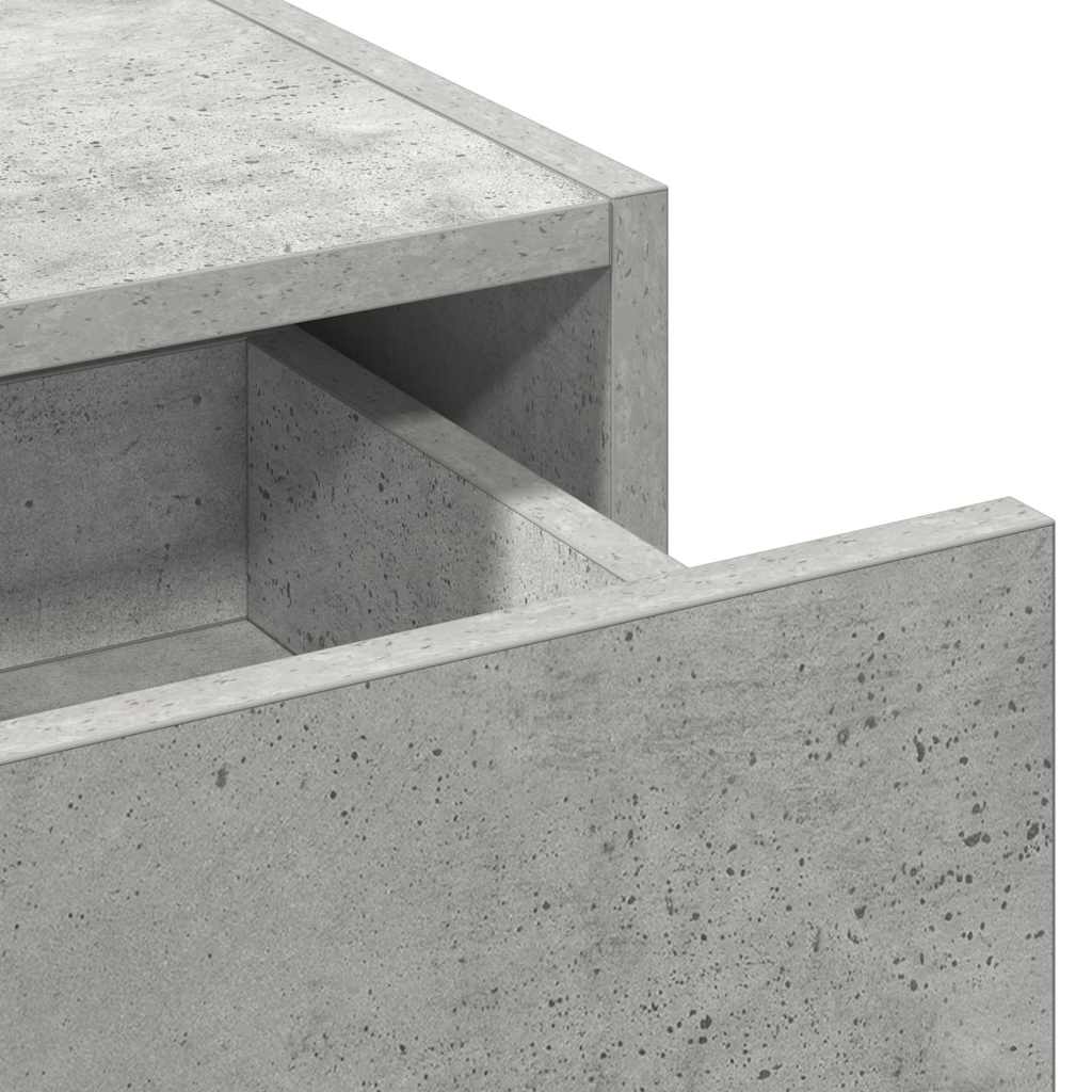 Dressing Table with Drawer Grey 60 x 40 x 70 cm Engineered Wood