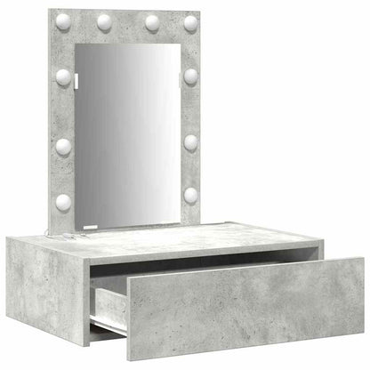 Dressing Table with Drawer Grey 60 x 40 x 70 cm Engineered Wood