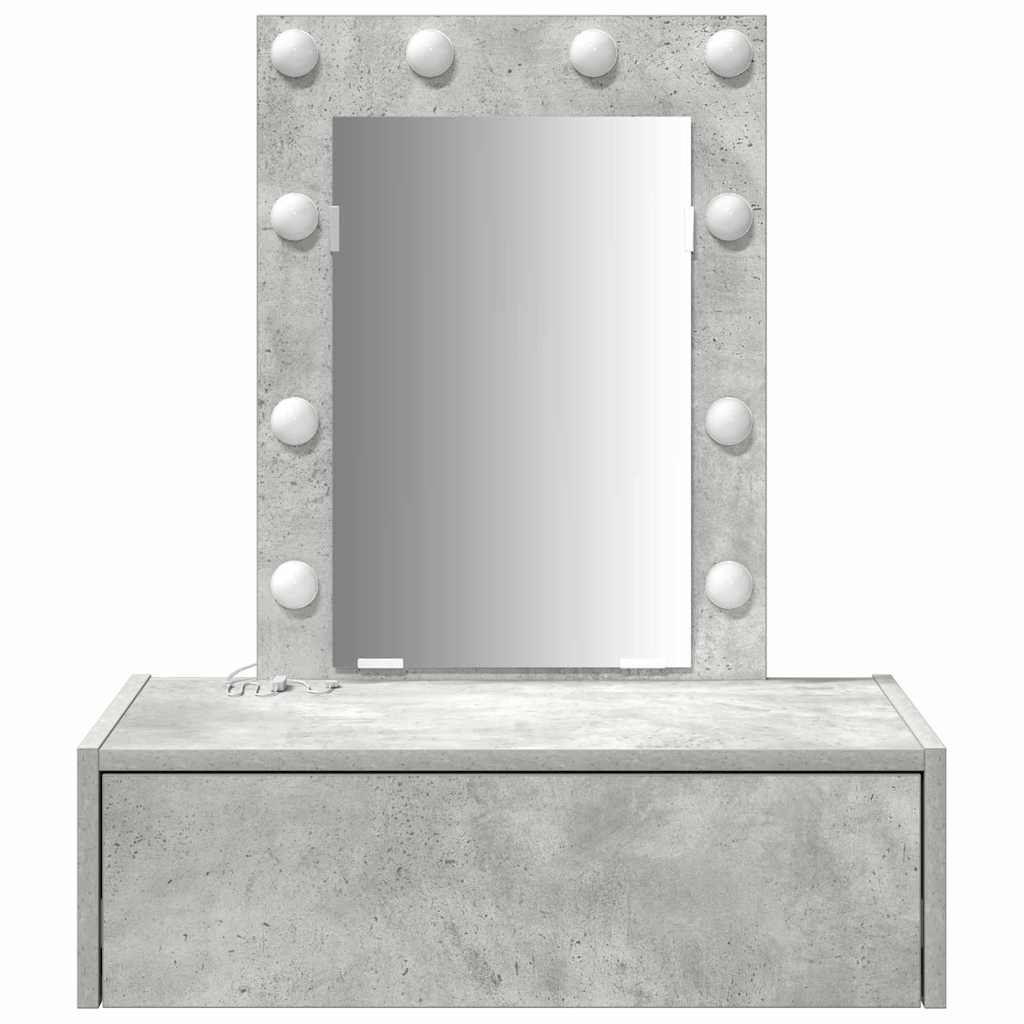 Dressing Table with Drawer Grey 60 x 40 x 70 cm Engineered Wood