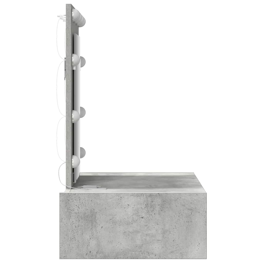 Dressing Table with Drawer Grey 60 x 40 x 70 cm Engineered Wood