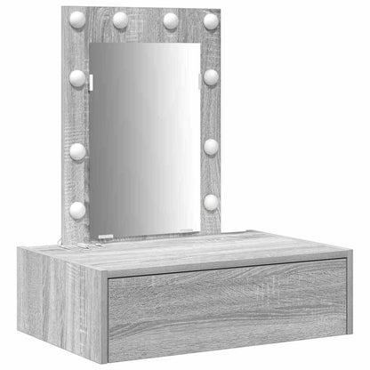 Dressing Table with Drawer Grey 60 x 40 x 70 cm Engineered Wood