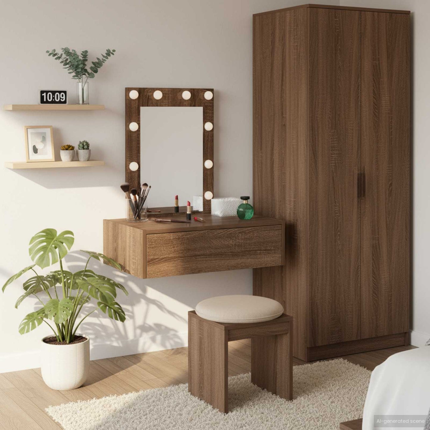Dressing Table Brown 60 x 40 x 70 cm Engineered Wood