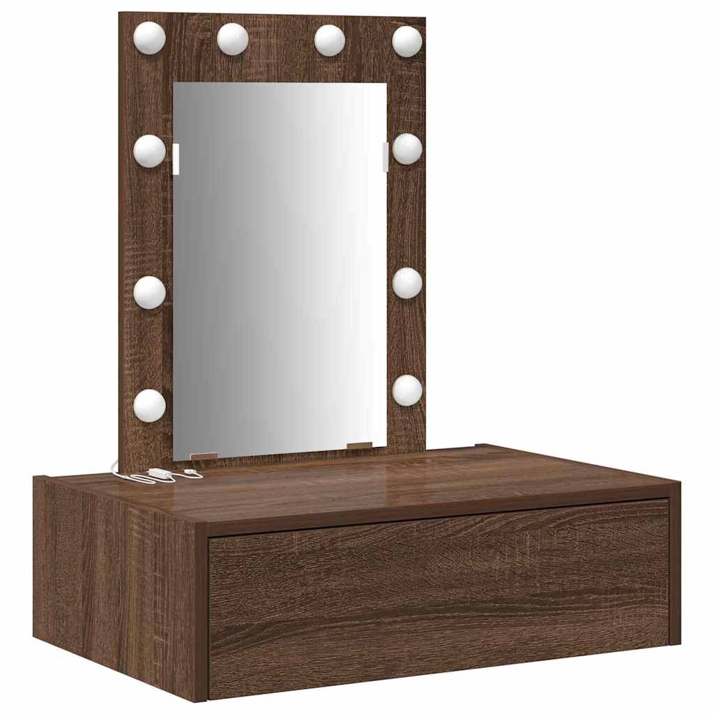 Dressing Table Brown 60 x 40 x 70 cm Engineered Wood