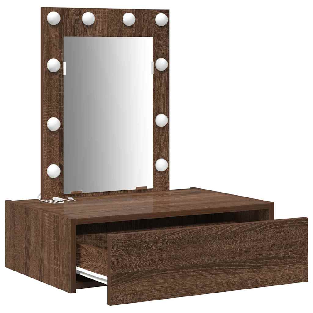 Dressing Table Brown 60 x 40 x 70 cm Engineered Wood