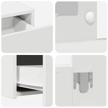 Dressing Table White 83 x 40 x 70 cm Engineered Wood
