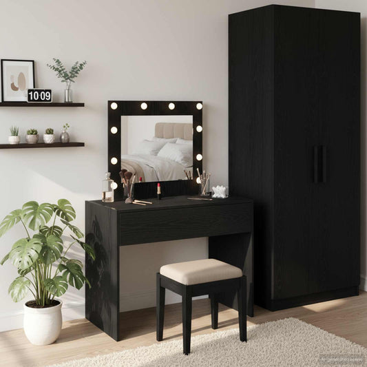 Dressing Table Black 83 x 40 x 70 cm Engineered Wood