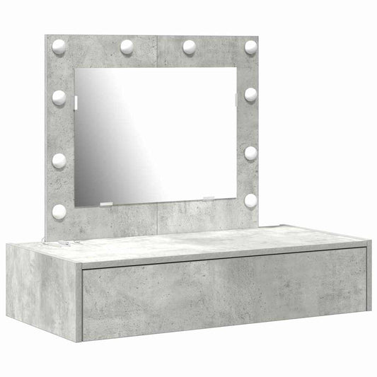 Dressing Table with Drawer Grey 83 x 40 x 70 cm Engineered Wood