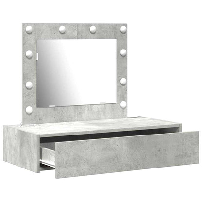Dressing Table with Drawer Grey 83 x 40 x 70 cm Engineered Wood