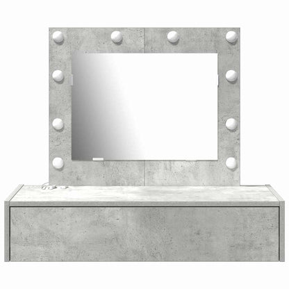 Dressing Table with Drawer Grey 83 x 40 x 70 cm Engineered Wood