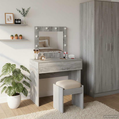 Dressing Table with Drawer Grey 83 x 40 x 70 cm Engineered Wood